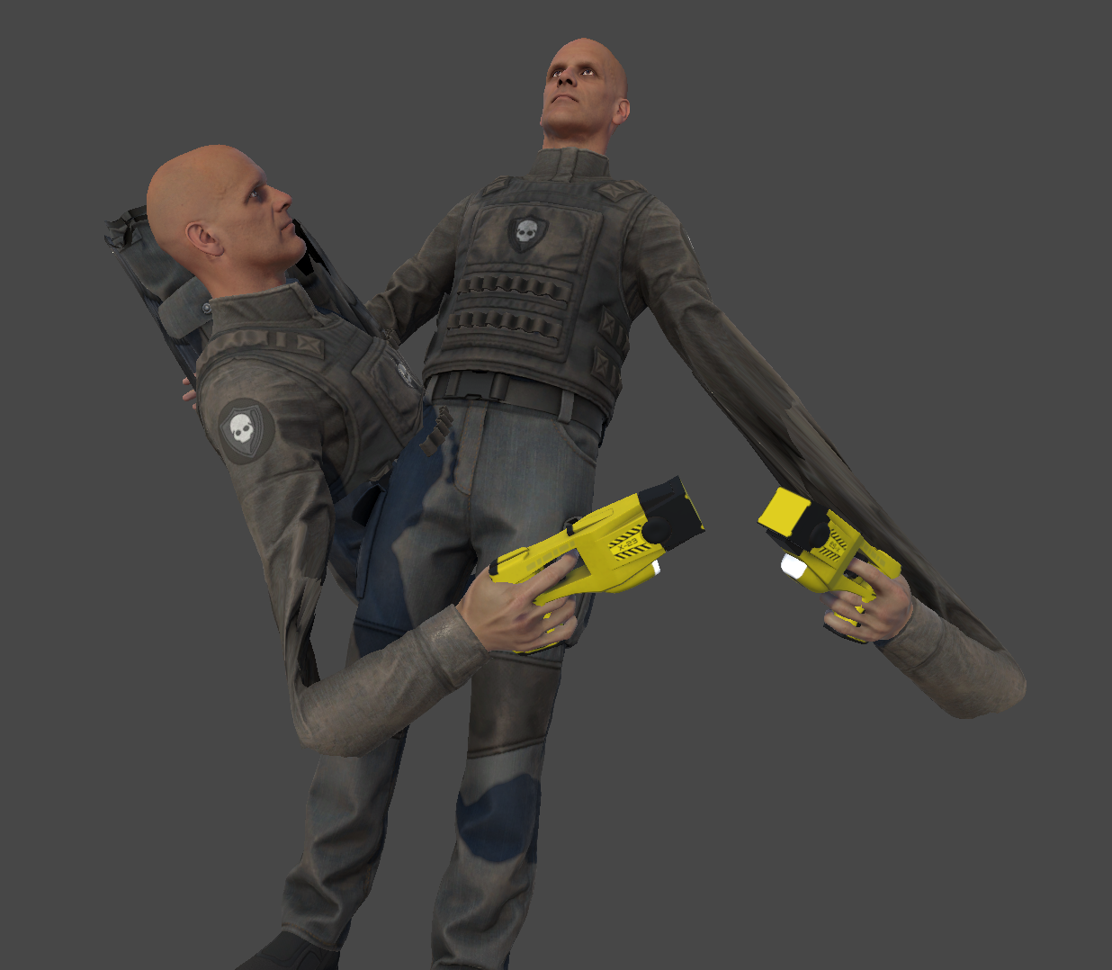 Police weapon pack for Bonelab - mod.io