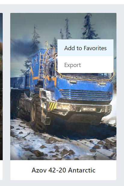 Adding to favorites
