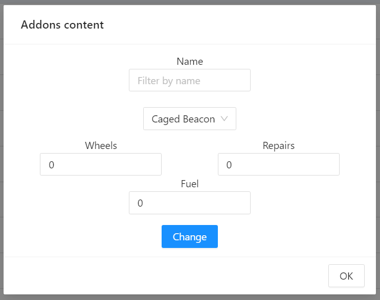 Addons content