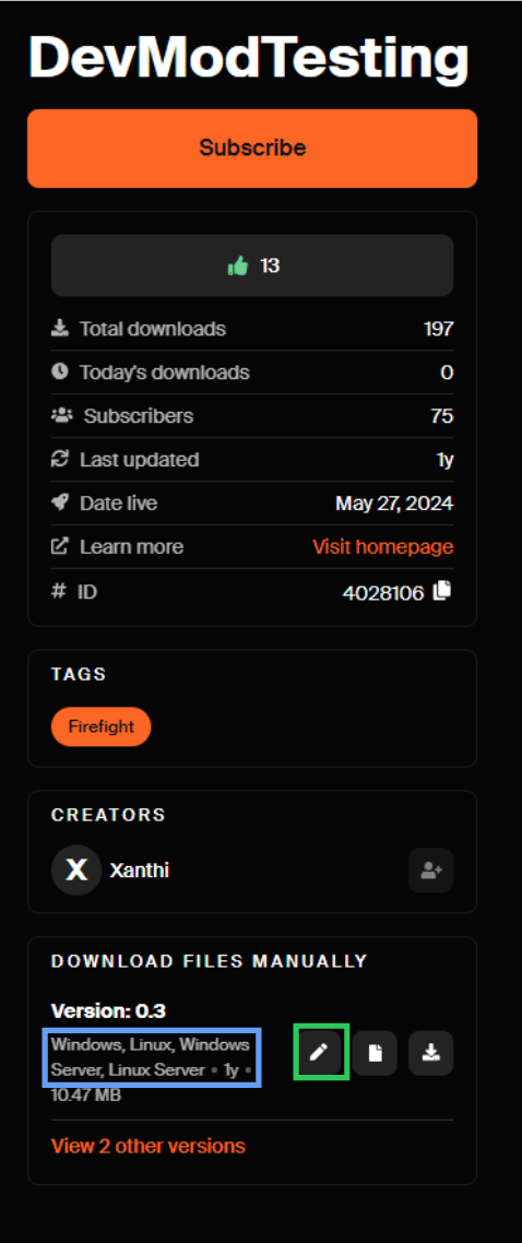 Create Mod Development Status Mod Creation, Update & Publishing guide for Insurgency: Sandstorm - mod.io