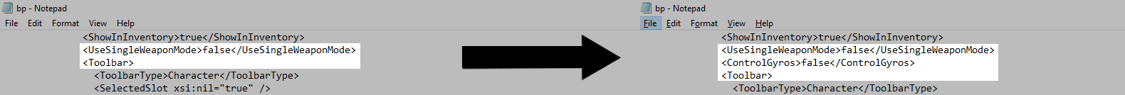 Set the Gyrocontrol to false