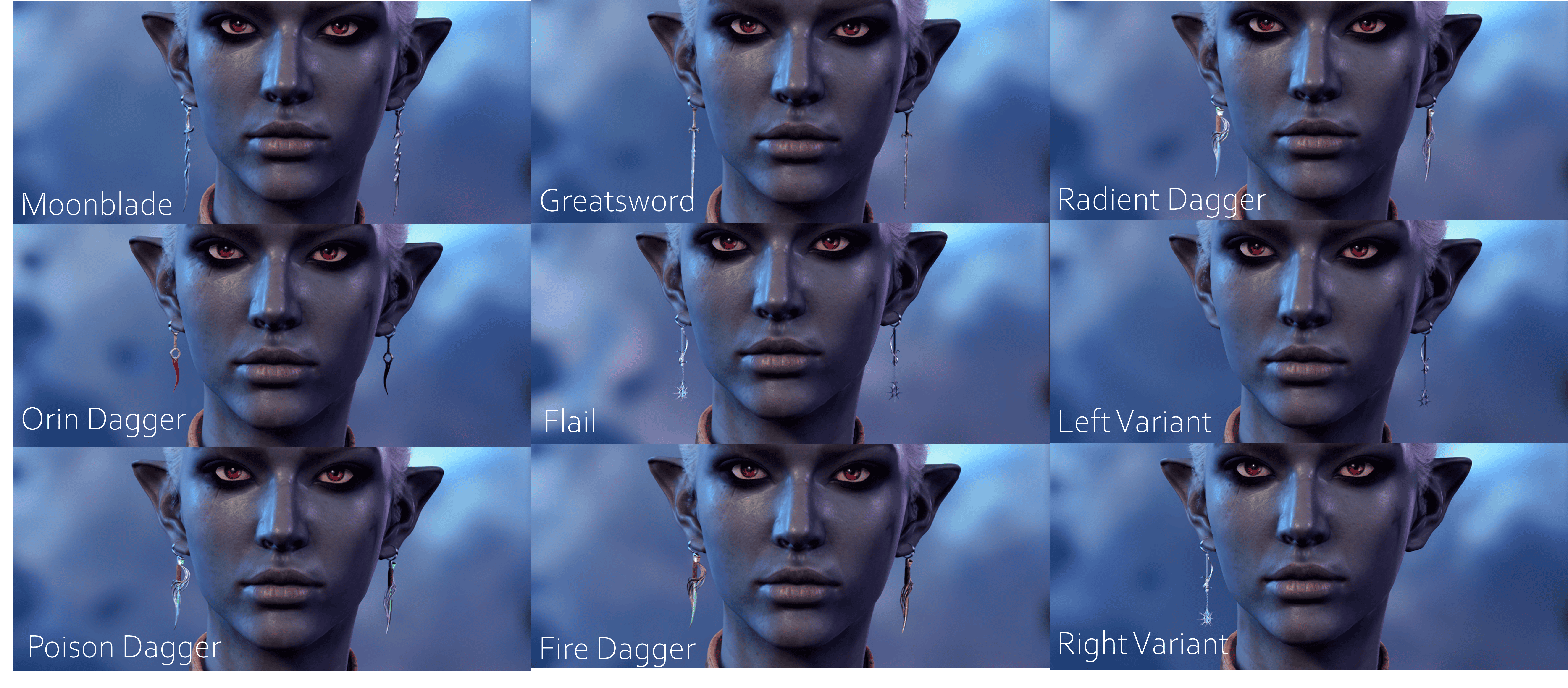 Klara 武器耳环 for CC (Klara Weapon Earrings for CC)