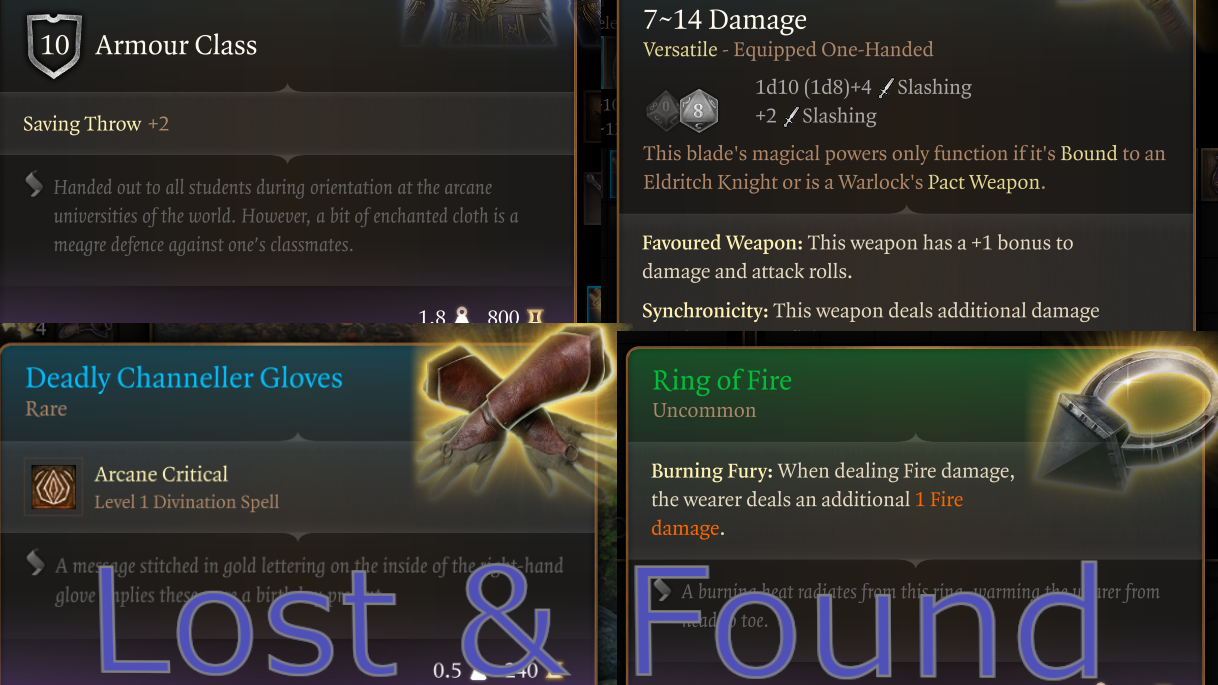 丢失与遗忘的不可访问物品 (Lost and Found Inaccessible Items)