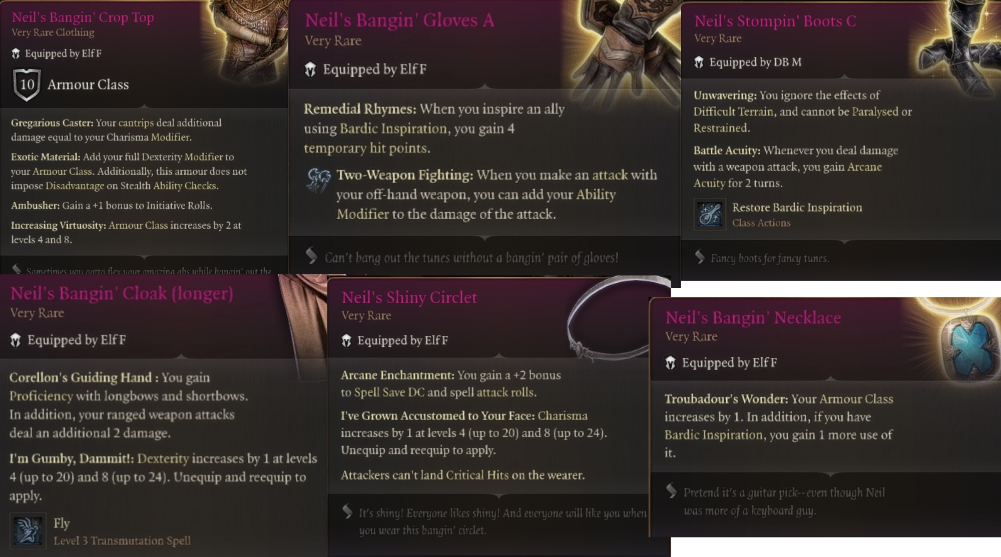 尼尔的精彩乐师装备 第一卷 (Neil’s Bangin’ Bard Gear VOLUME 1)