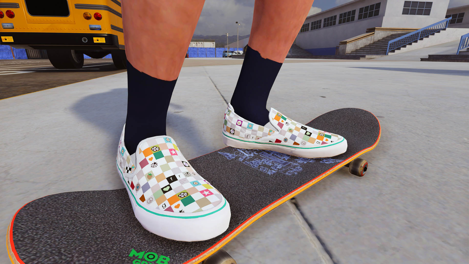 frog skateboards vans green