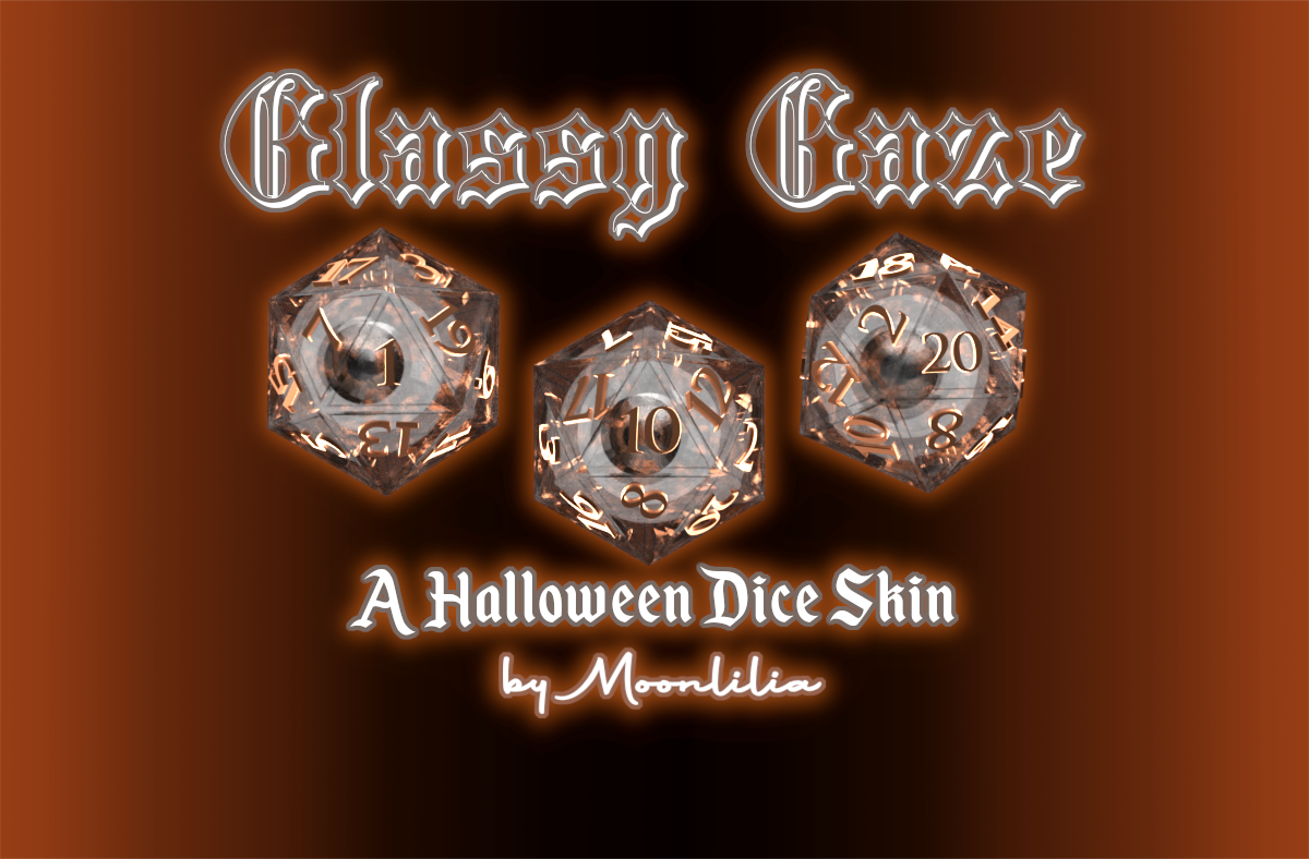 Moonlilia 的玻璃眼珠 – 点数套装 (Moonlilia’s Glassy Gaze – Dice Set)