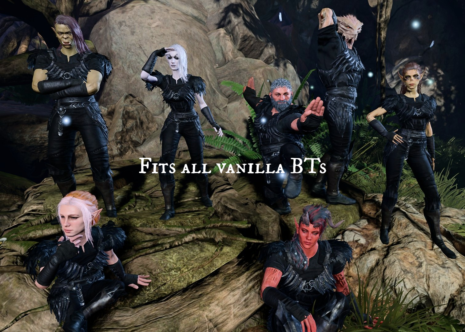 阴影精灵服装 (Shadar-Kai Outfit)