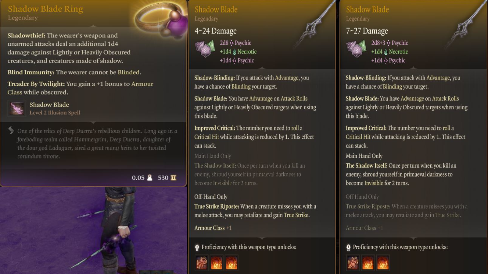 传奇暗影之刃戒指 (Legendary ShadowBlades Ring)