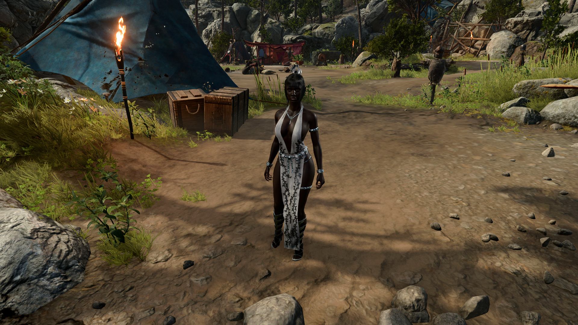 深肤色 SH – 不改变发色附加模组 (Dark Skinned SH – No Hair Color Change Addon)