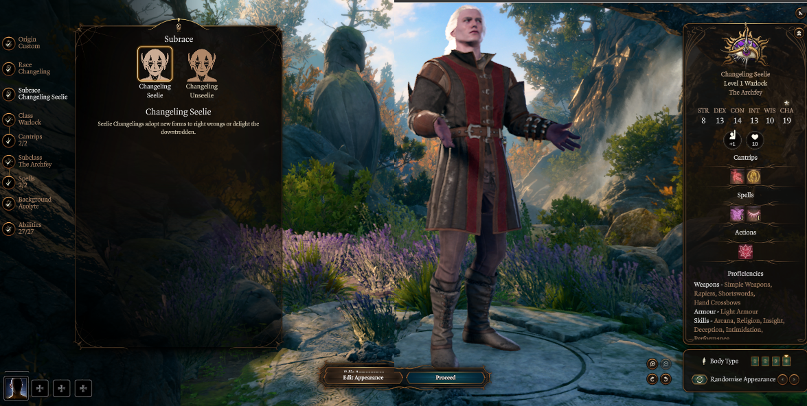 变身者 – 可玩种族 (Changeling – Playable Race)