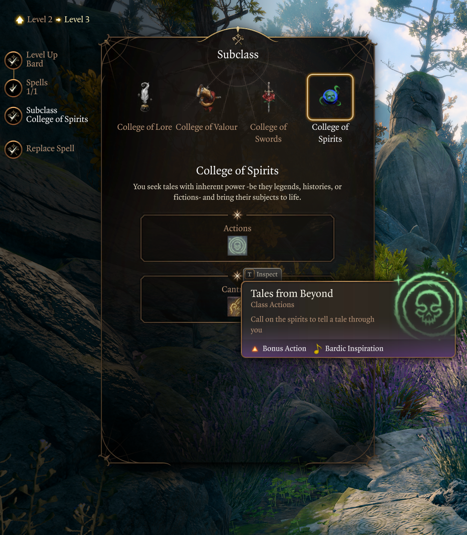 5E 精灵游侠副职业 (5e Spirits Bard Subclass)