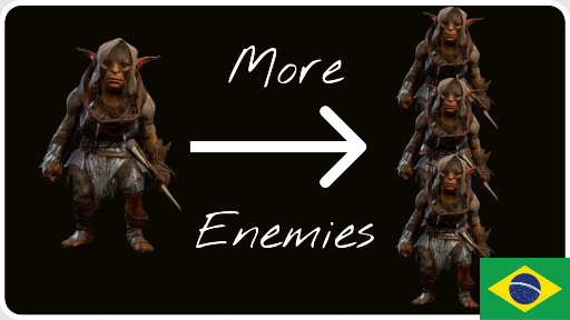 更多基础战斗中的敌人 PT-BR (More enemies in basic fights PT-BR)