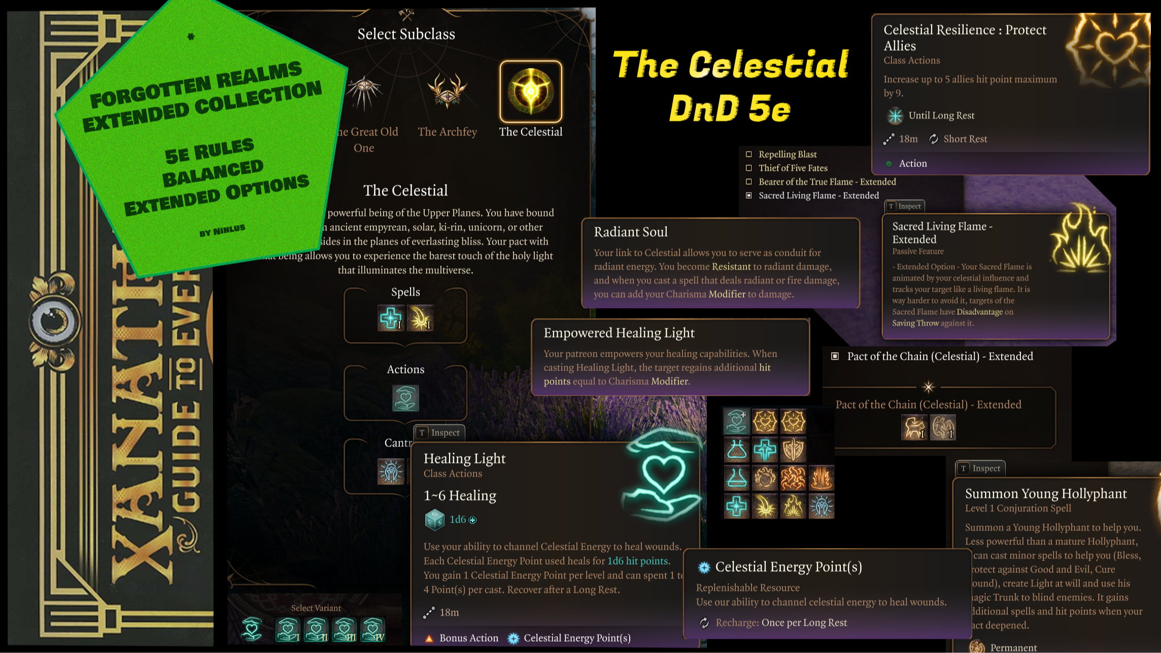 天界术士副职 – 5e 规则 (The Celestial Warlock Subclass – 5e Rules)