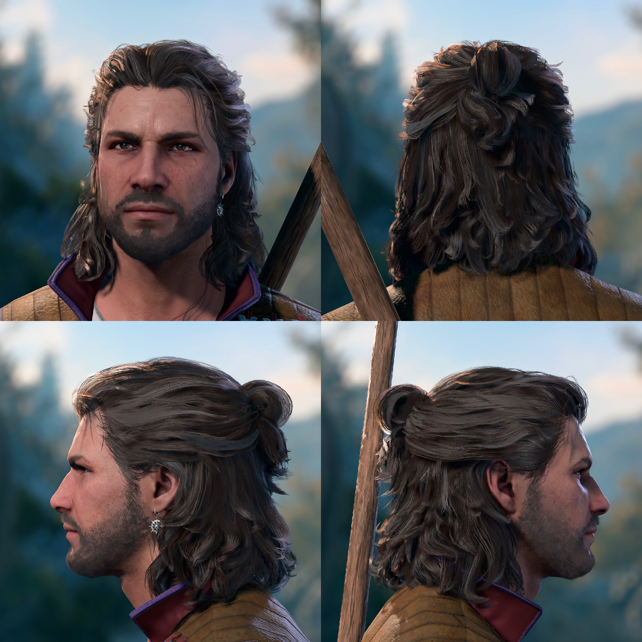 盖尔的巫师发型 – 默认版 (Gale’s Wizardly Updo – Default)