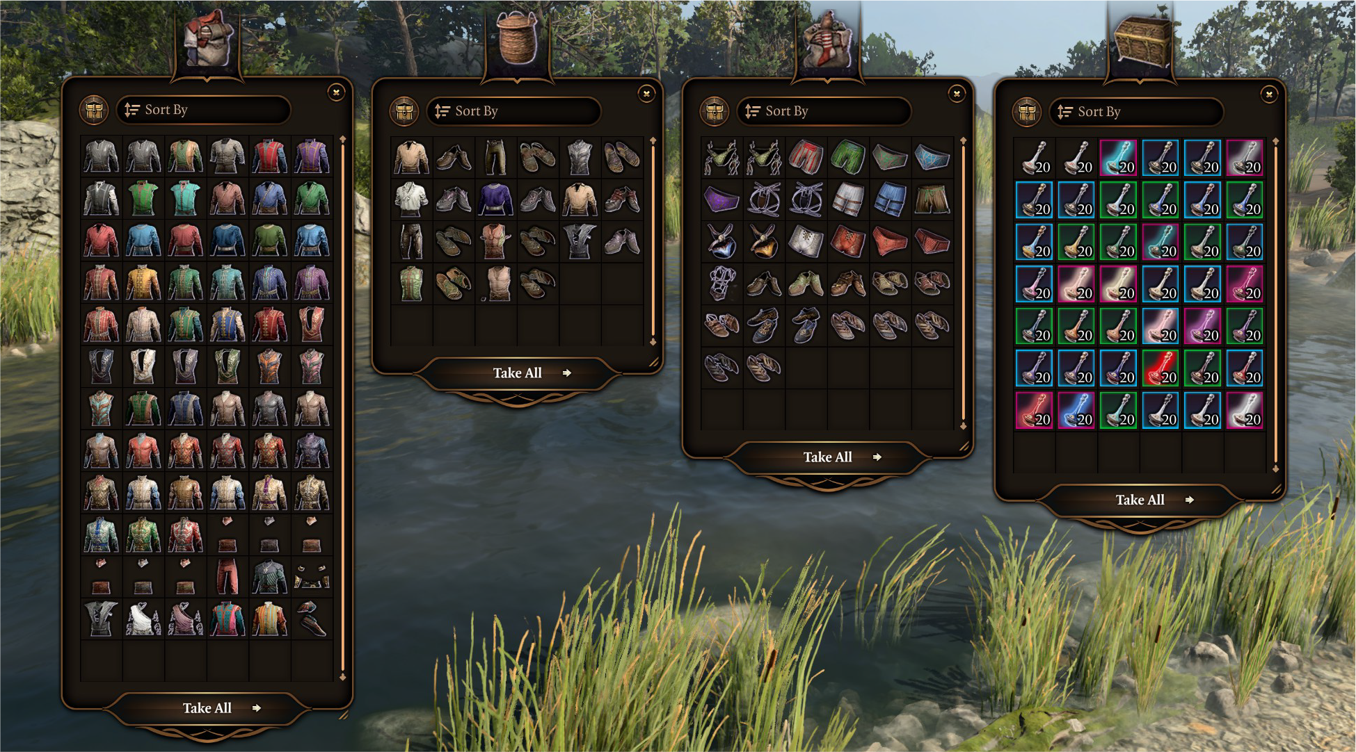 所有营地服装和染料 (All Camp Clothes and Dyes)