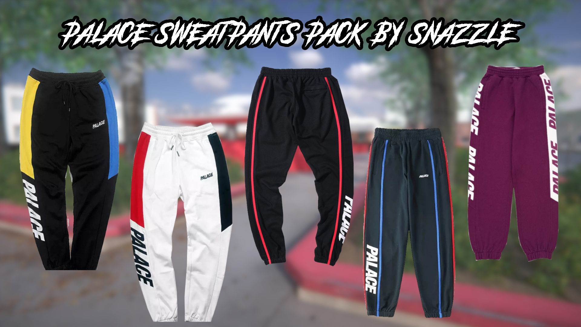 Palace Sweatpants Pack mod for Skater 
