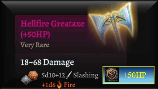 地狱烈火巨斧（+50HP） (Hellfire Greataxe (+50HP))