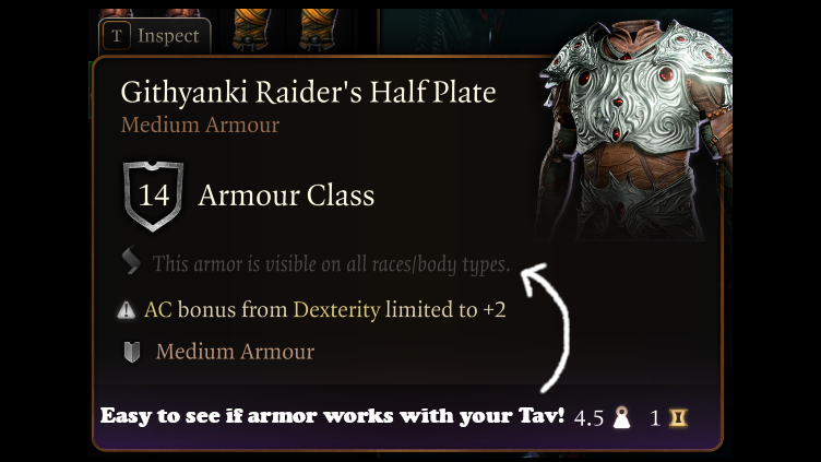 吉廷亚克的盔甲 (Armor of the Githyanki)