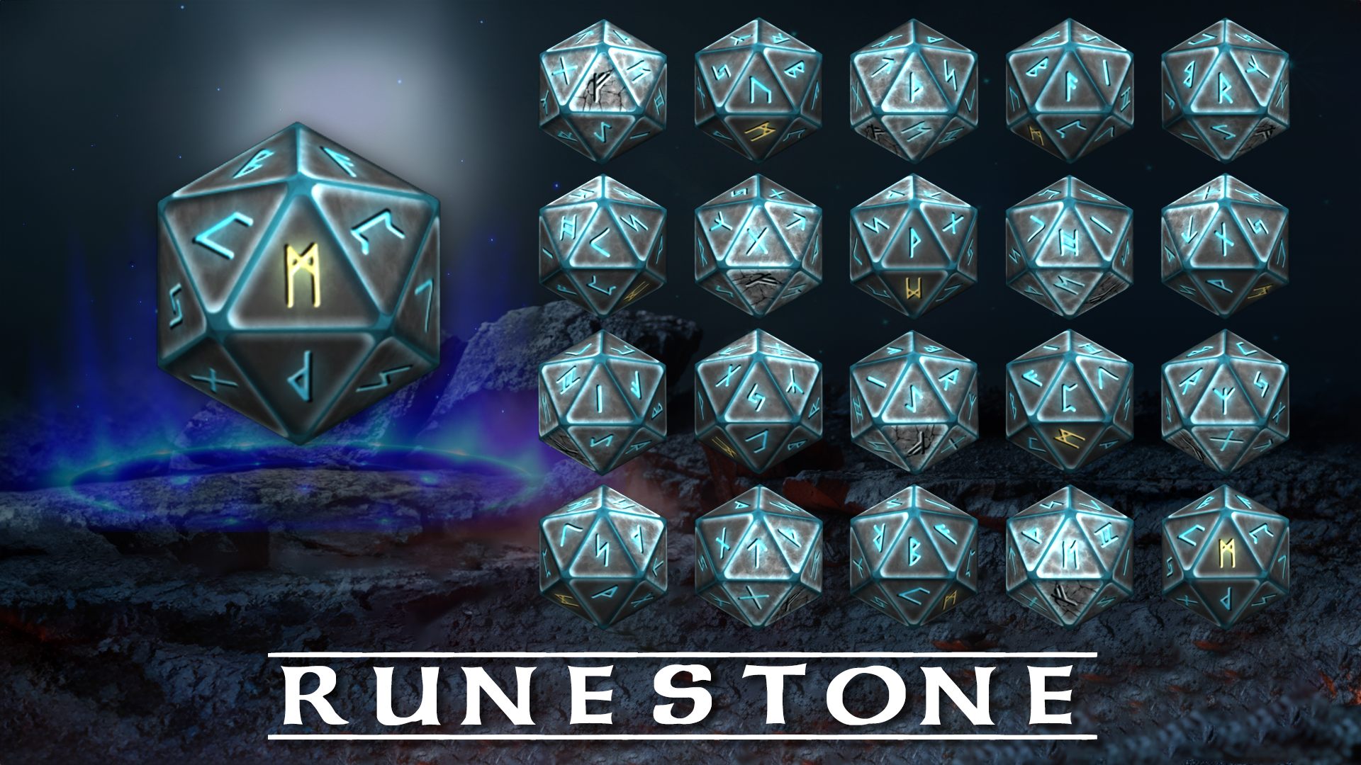 石碑与暗铁骰子 (Runestone And Grymforge Dice)