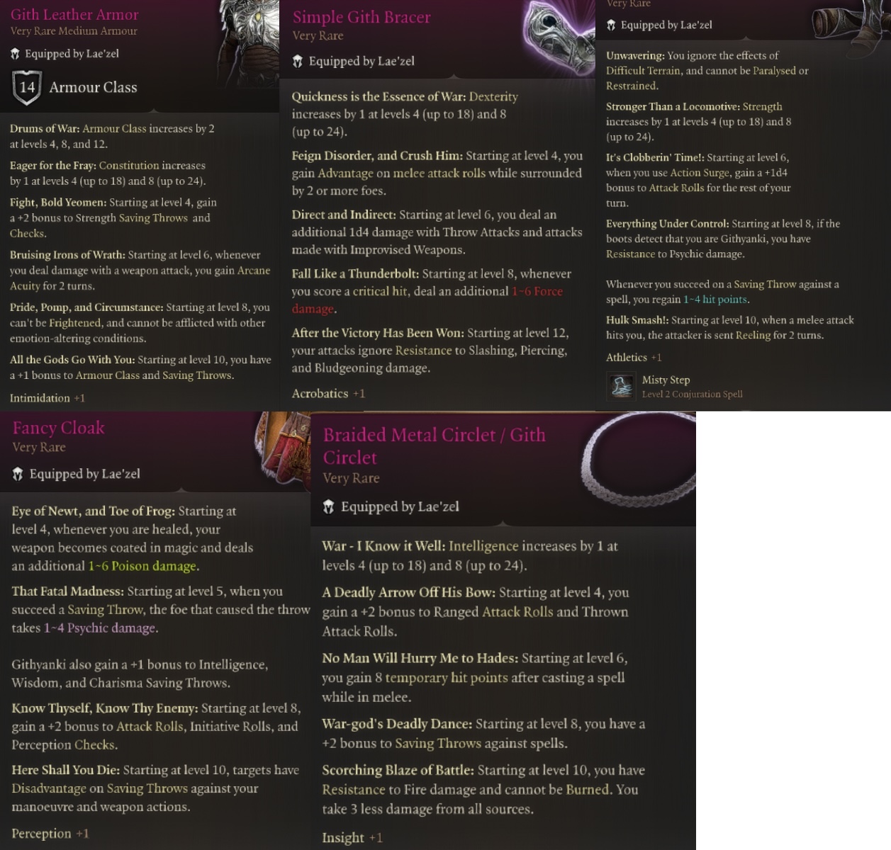 CL_Grim Visag’d War – 战士装备 (CL_Grim Visag’d War – Fighter Gear)