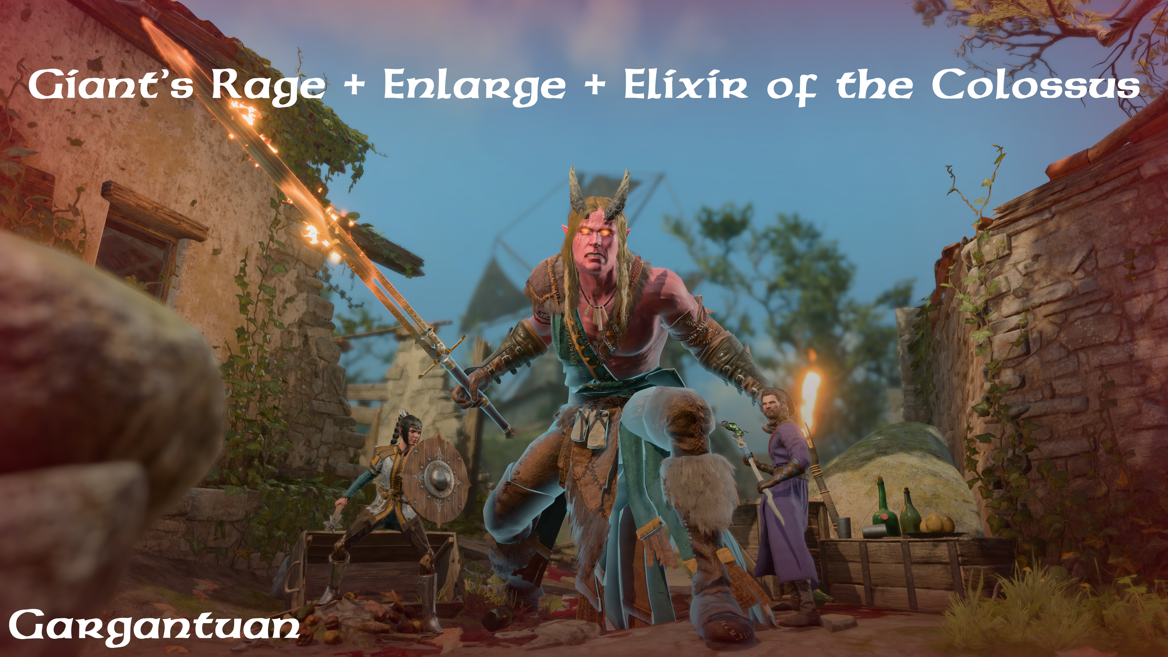 可叠加的巨人狂暴和放大 (Stackable Giant’s Rage and Enlarge)