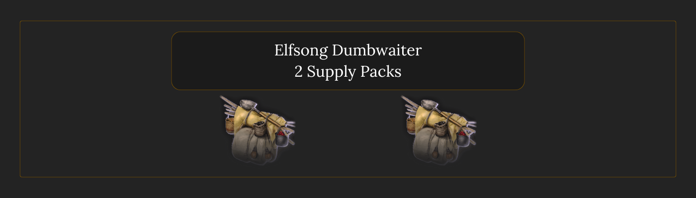 精灵之歌升降机供应包 (Elfsong Dumbwaiter 2 Supply Packs)