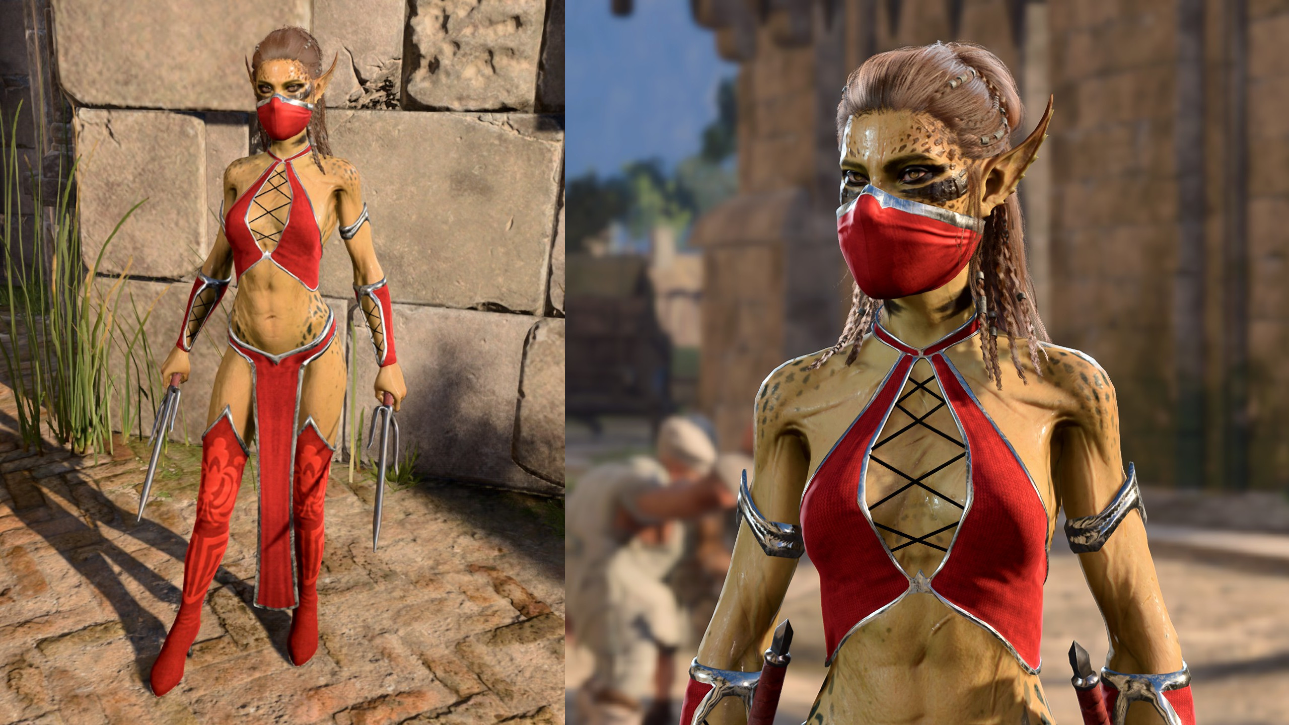 忍者女孩 + 死神突袭飞镖 (Ninja Girl + Deathbringer Assault Sai)