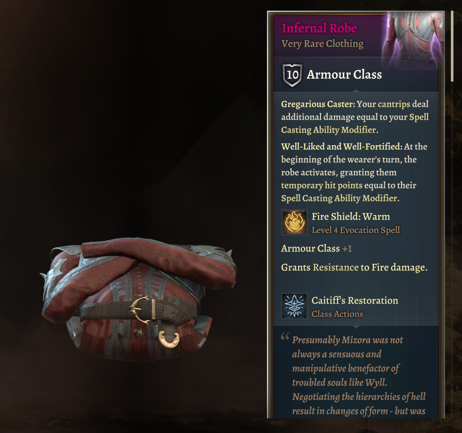 地狱长袍+ (Infernal Robes+)