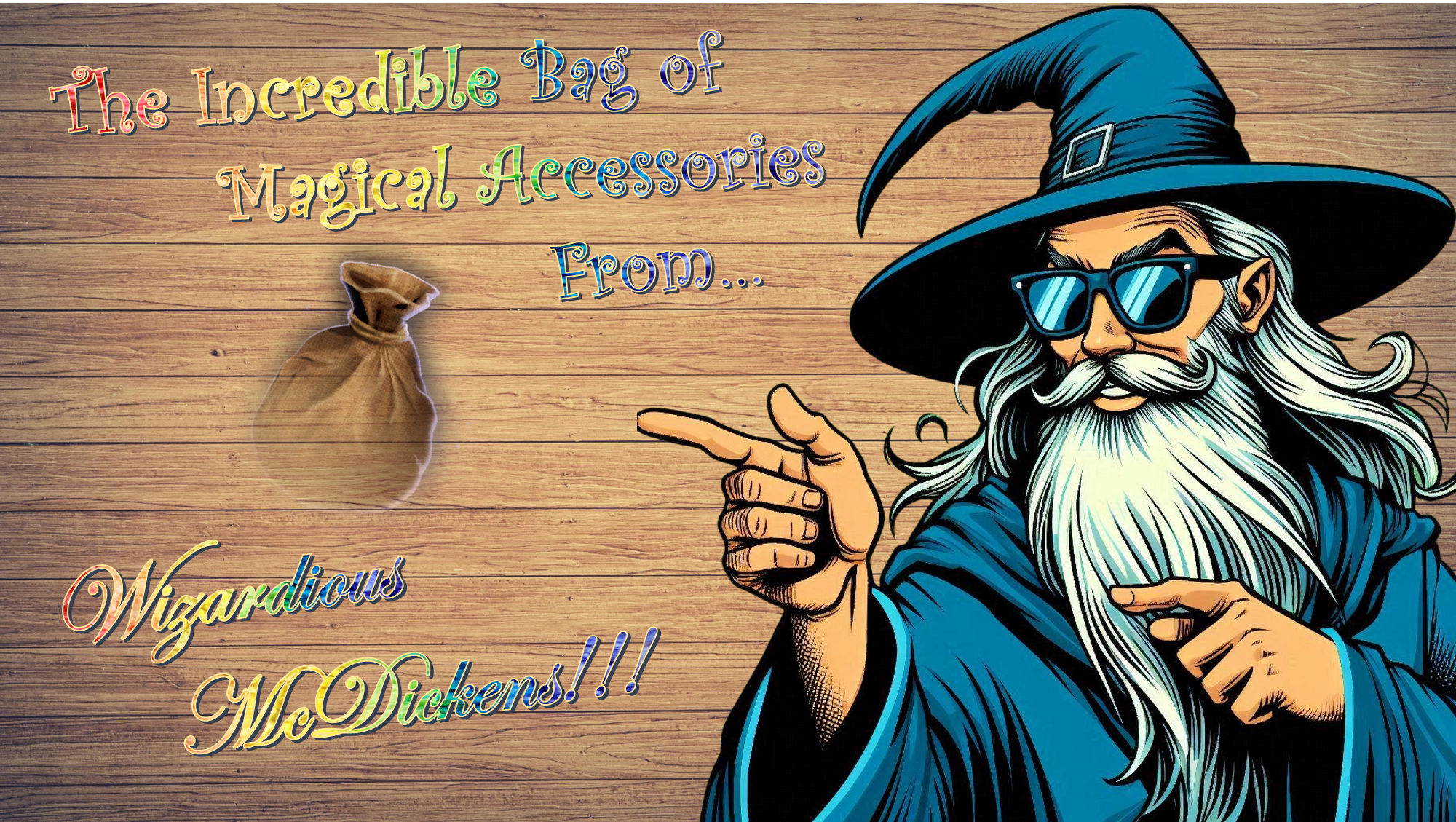 巫师麦克迪肯斯魔法配饰袋!!! (The Wizardious McDickens Magic Accessory Bag!!!)