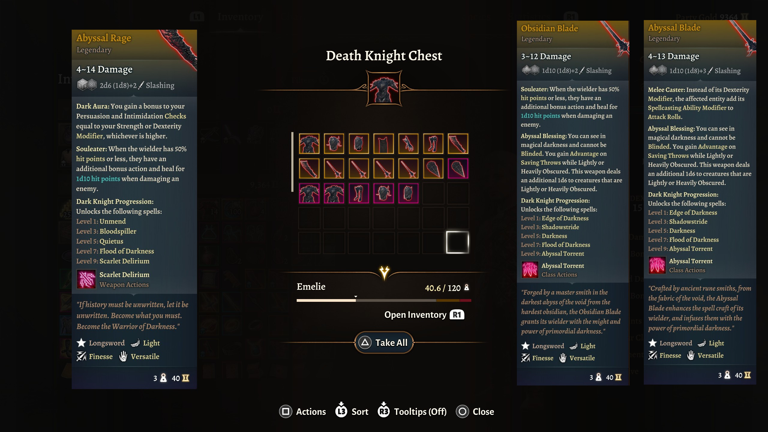 Skirbie 的暗夜骑士 – 进阶装备套装 (Skirbie’s Dark Knight – Progressive Equipment Set)