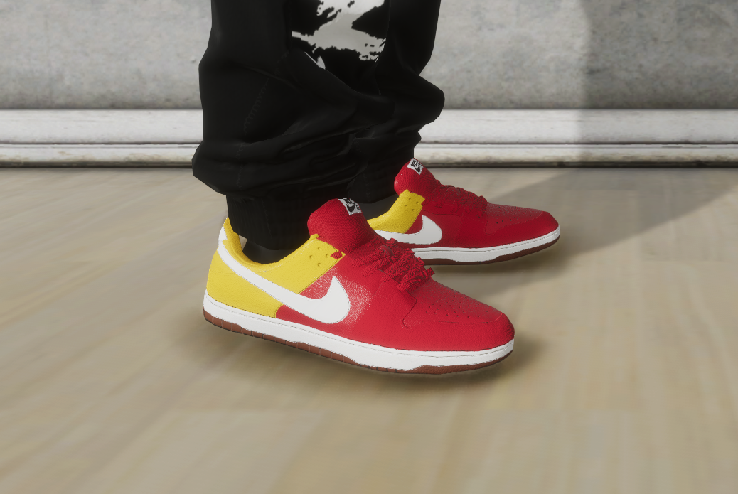 red yellow dunk