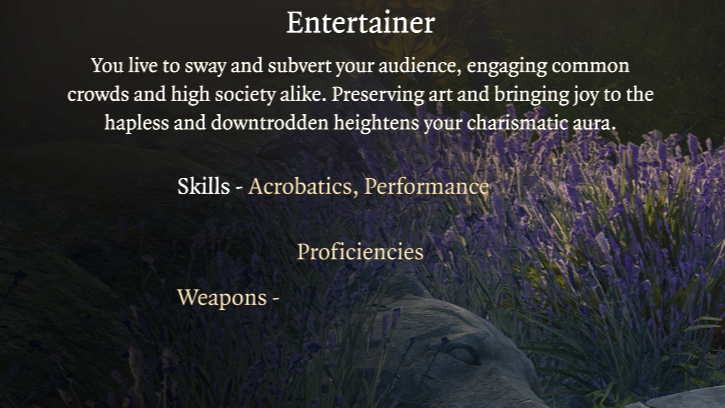 娱乐家乐器熟练度 (Musical Instrument Proficiency for Entertainer)