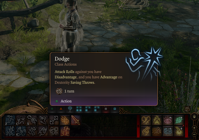 5e 滑步动作 (5e Dodge Action)