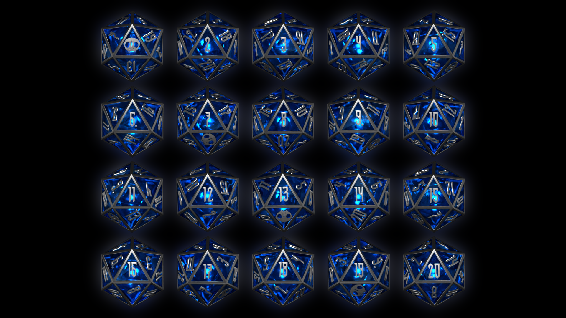 发光水晶骰子 (Glowing Crystal Dice)