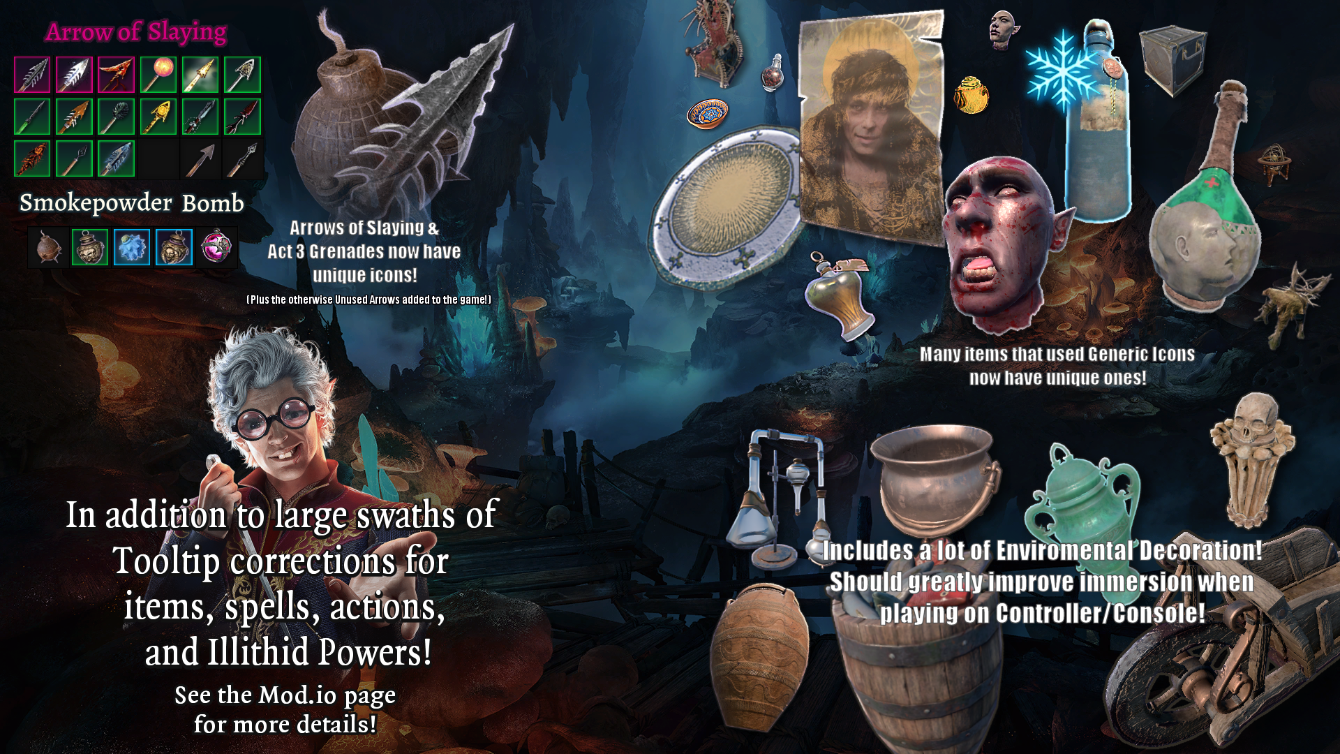 烦人的小问题：生活质量、物品和工具提示修复 (Just Bugs Me: QoL, item, tooltip + pedantic fixes!)