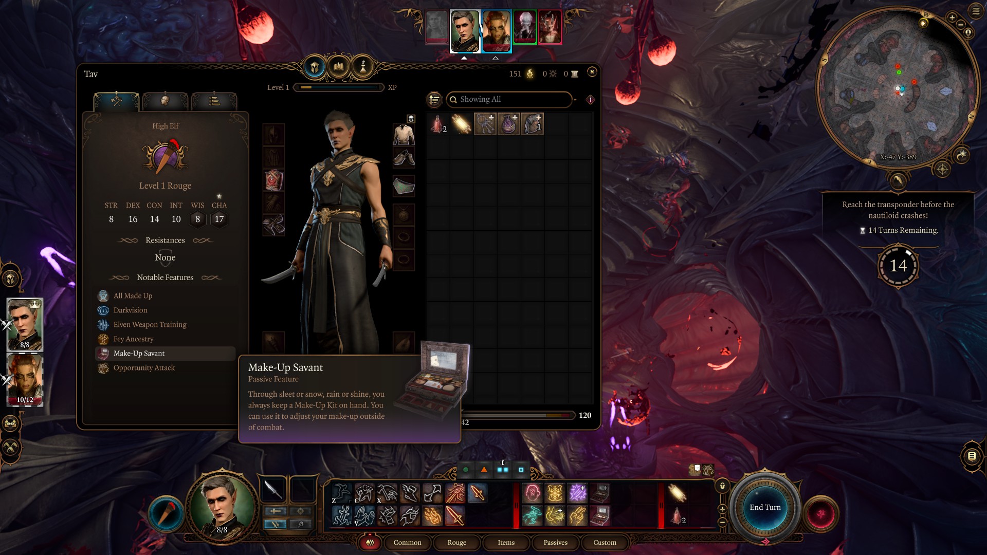 魅影 – 化妆主题的施法者 (The Rouge – A Make-Up Themed Spellcaster)