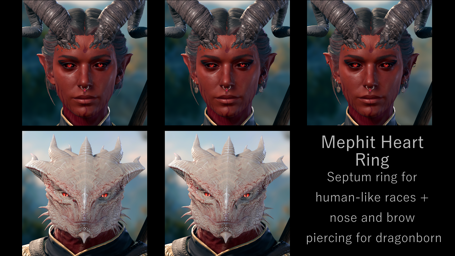 血色饰品：巴尔项链耳环 (Sanguine Ornaments: Amulet of Bhaal Earrings)