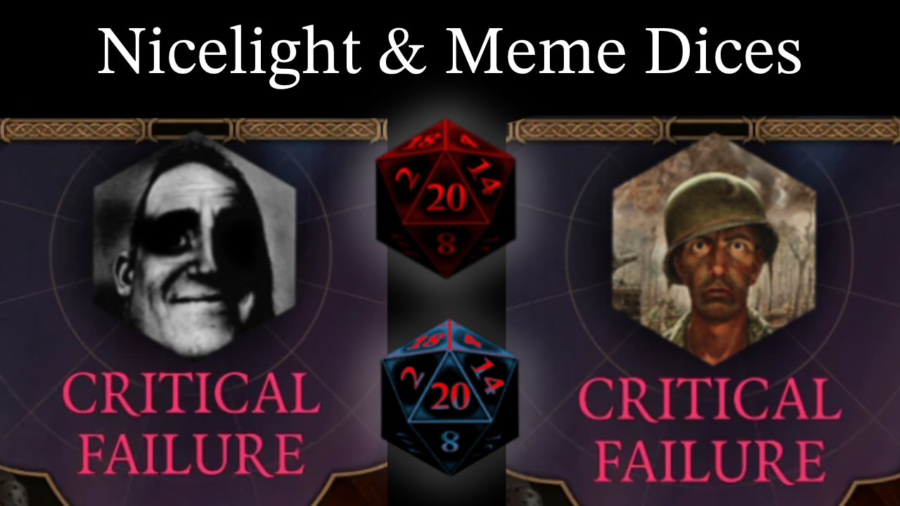 NiceLight 和梗骰子 (NiceLight and Meme Dices)