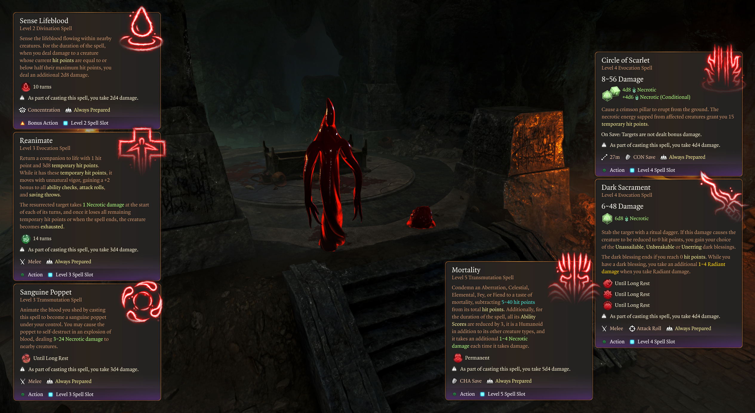 血之轮回德鲁伊副职业 (Circle of Blood Druid Subclass)