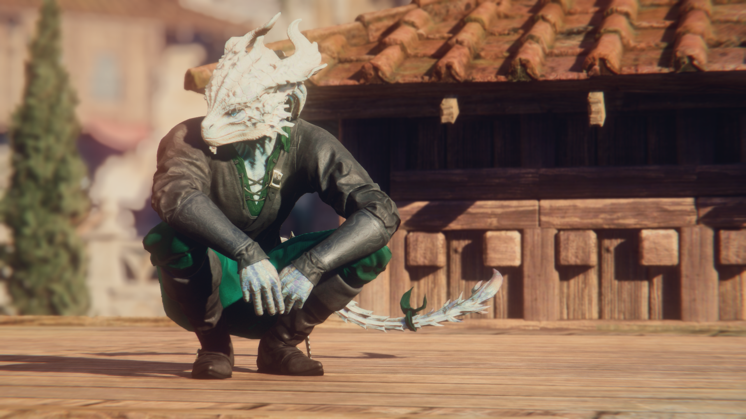 龙裔尾巴配件系列1 (Dragonborn Tails with Accessories Series 1)