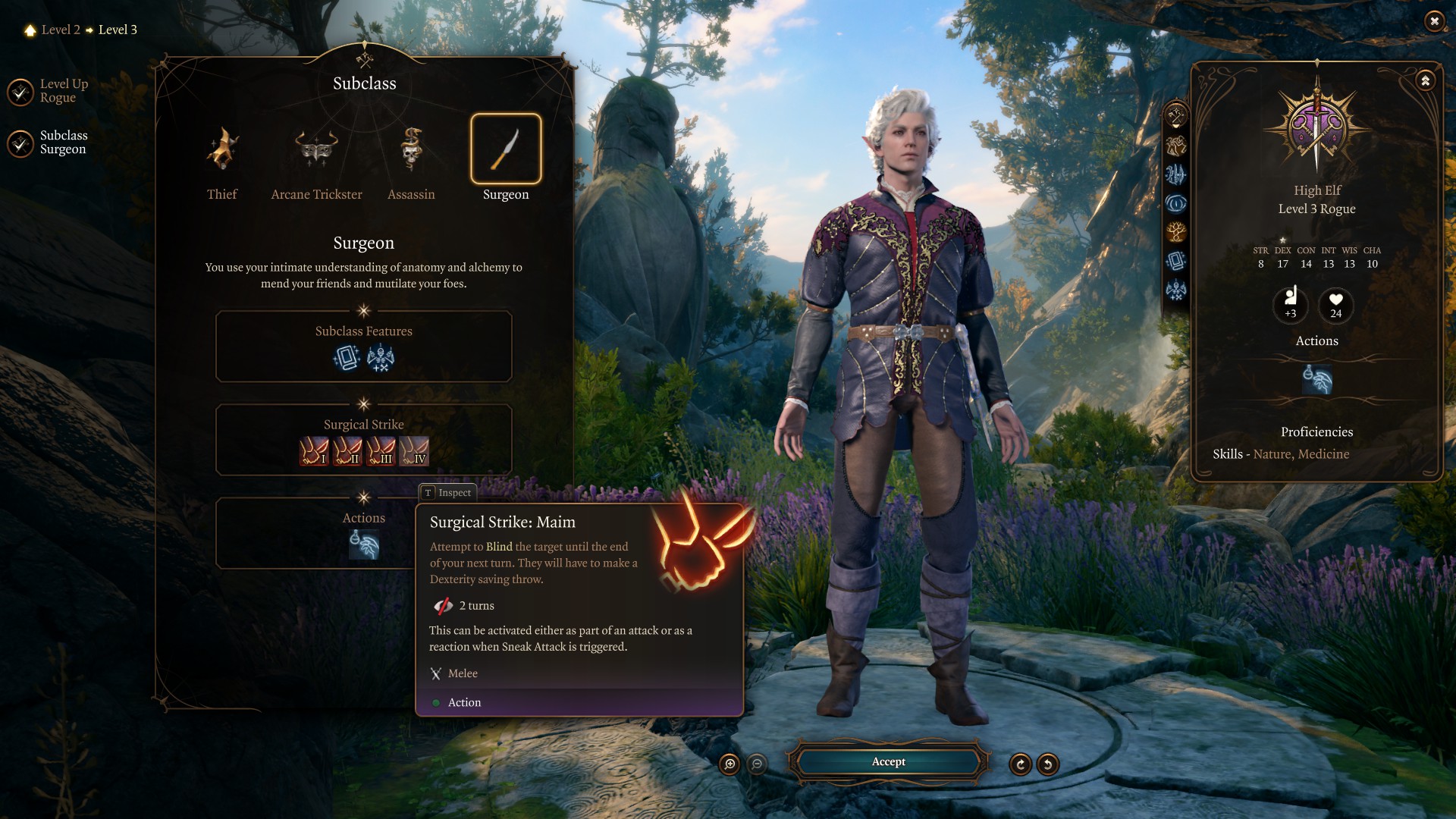 外科医生 – 流浪者子类 (The Surgeon – A Rogue Subclass)