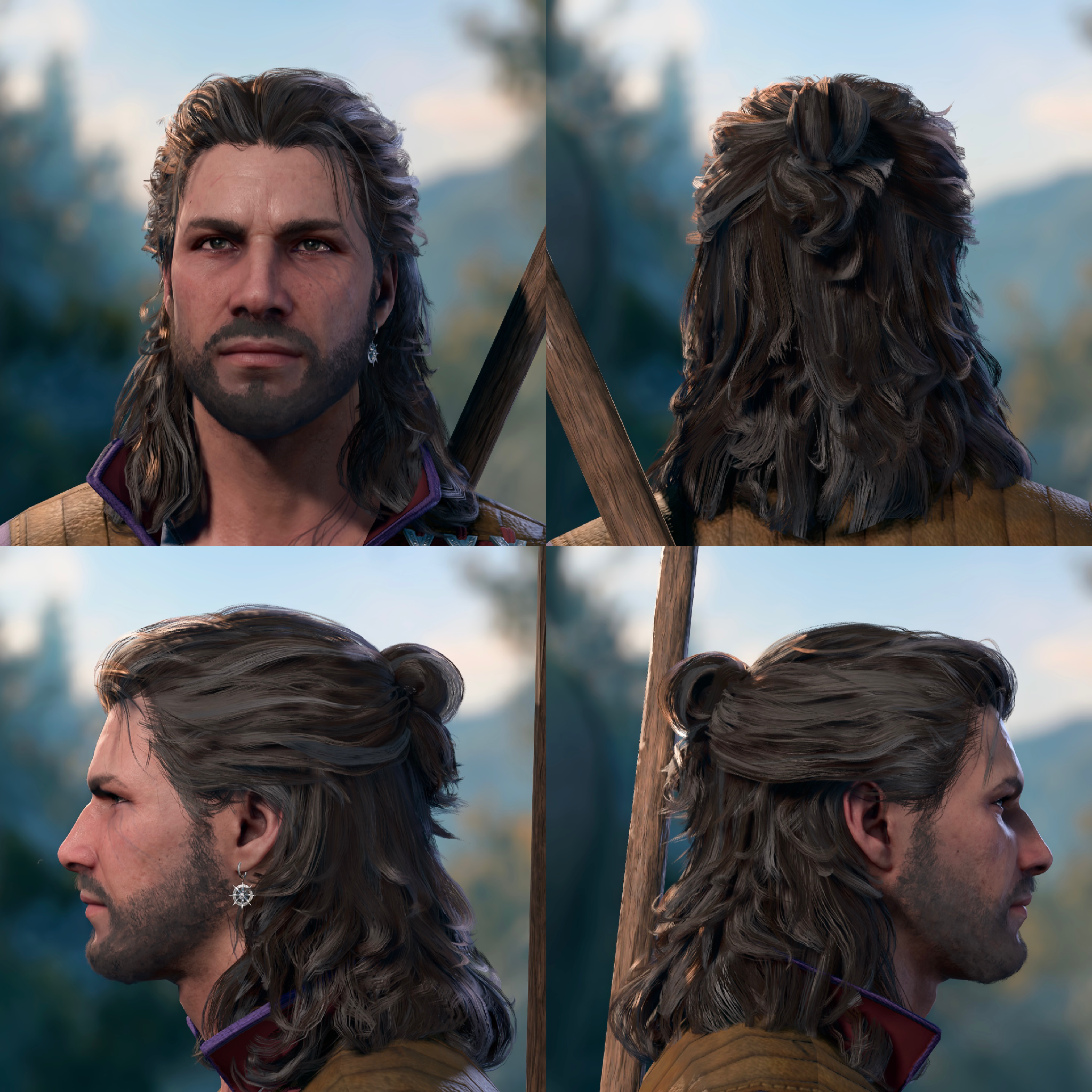 盖尔的巫师发型 – 加长版 (Gale’s Wizardly Updo – Longer)