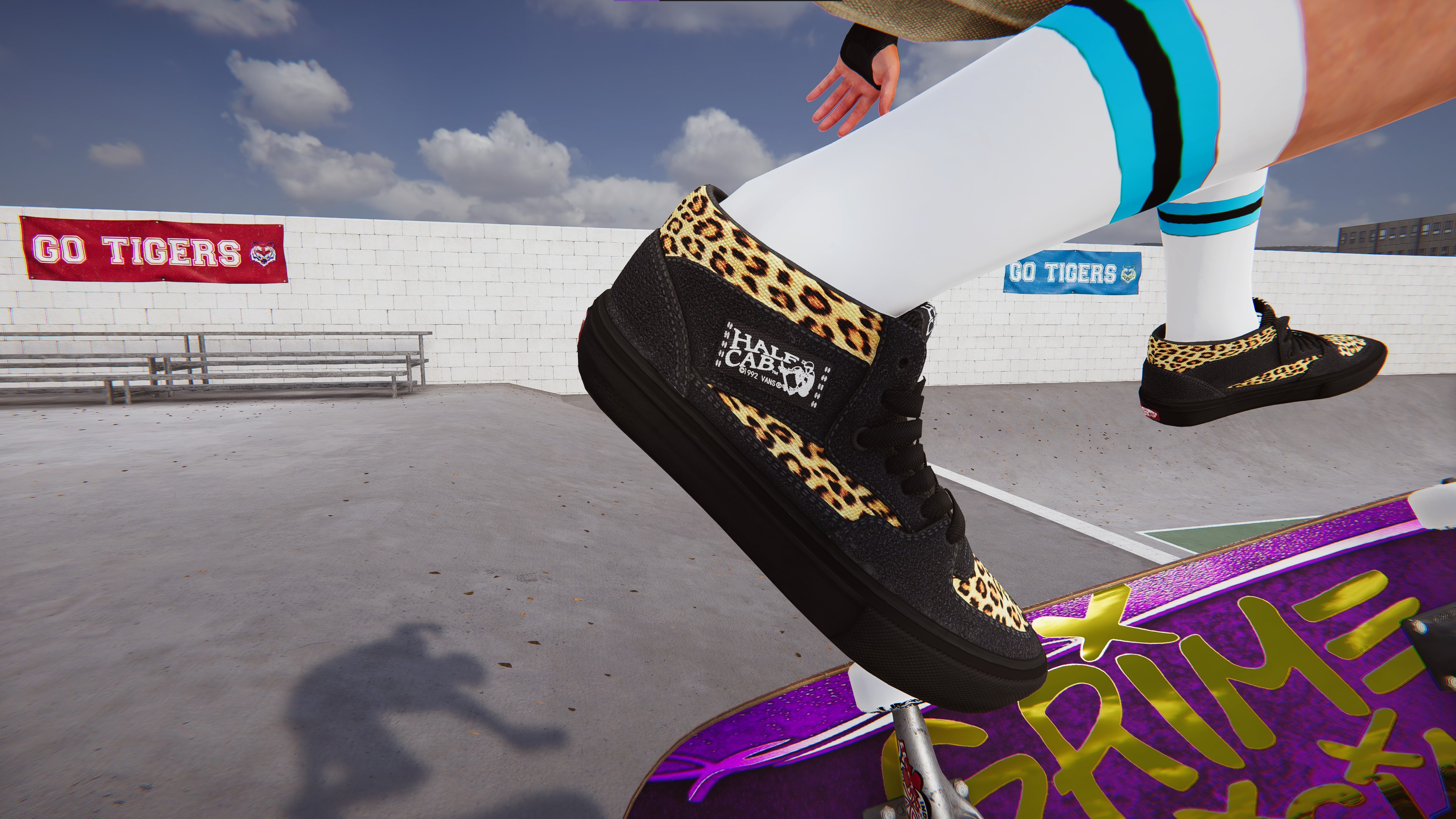 vans half cab leopard