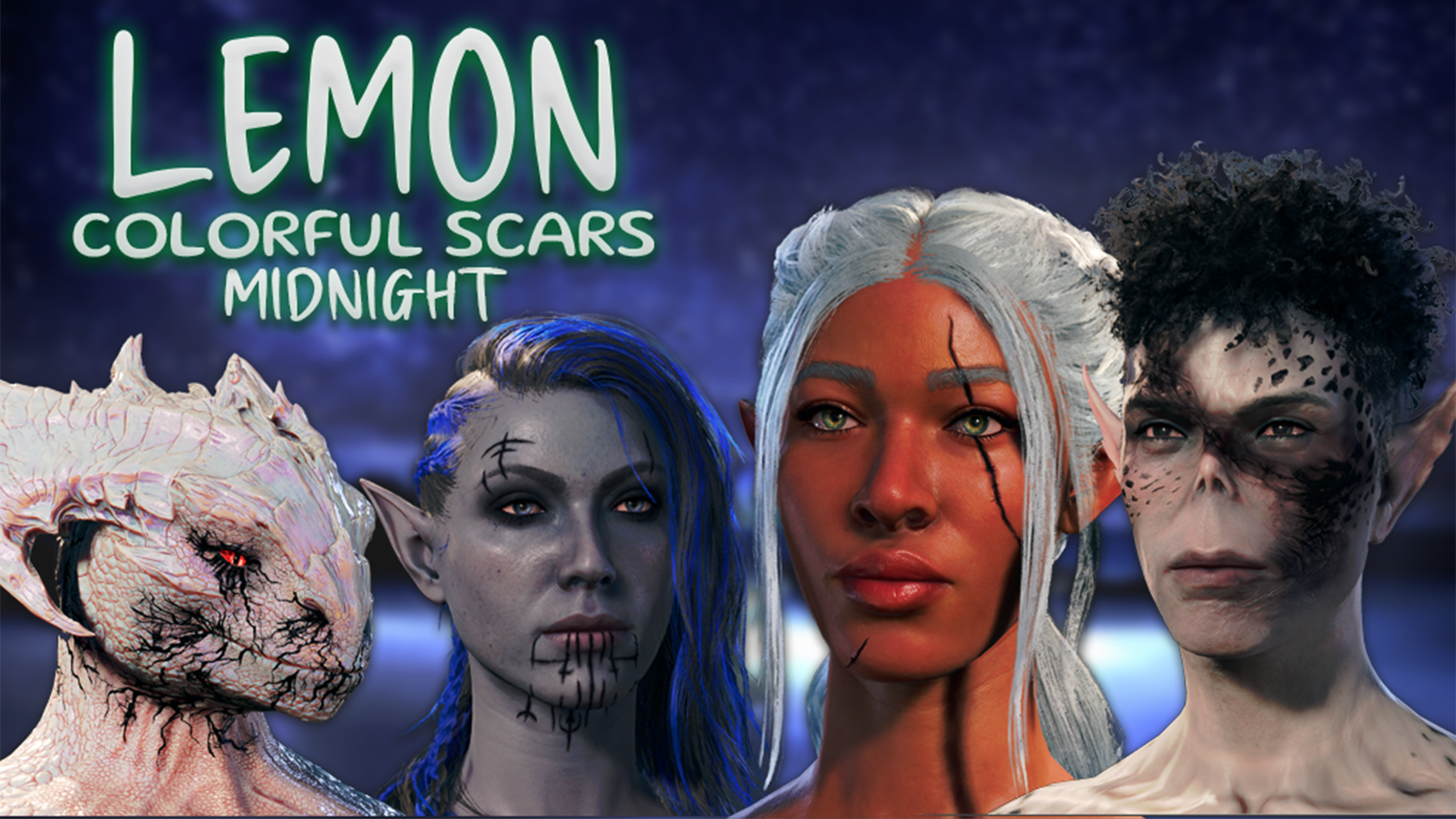 柠檬多彩疤痕：午夜 (Lemon Colorful Scars: Midnight)
