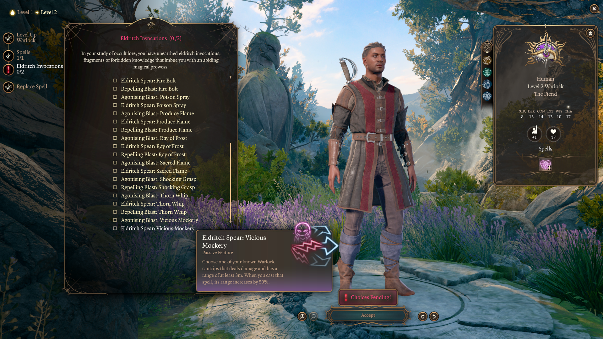 DnD5R – 战术法师法术附魔 (DnD5R – Warlock Cantrip Invocations)