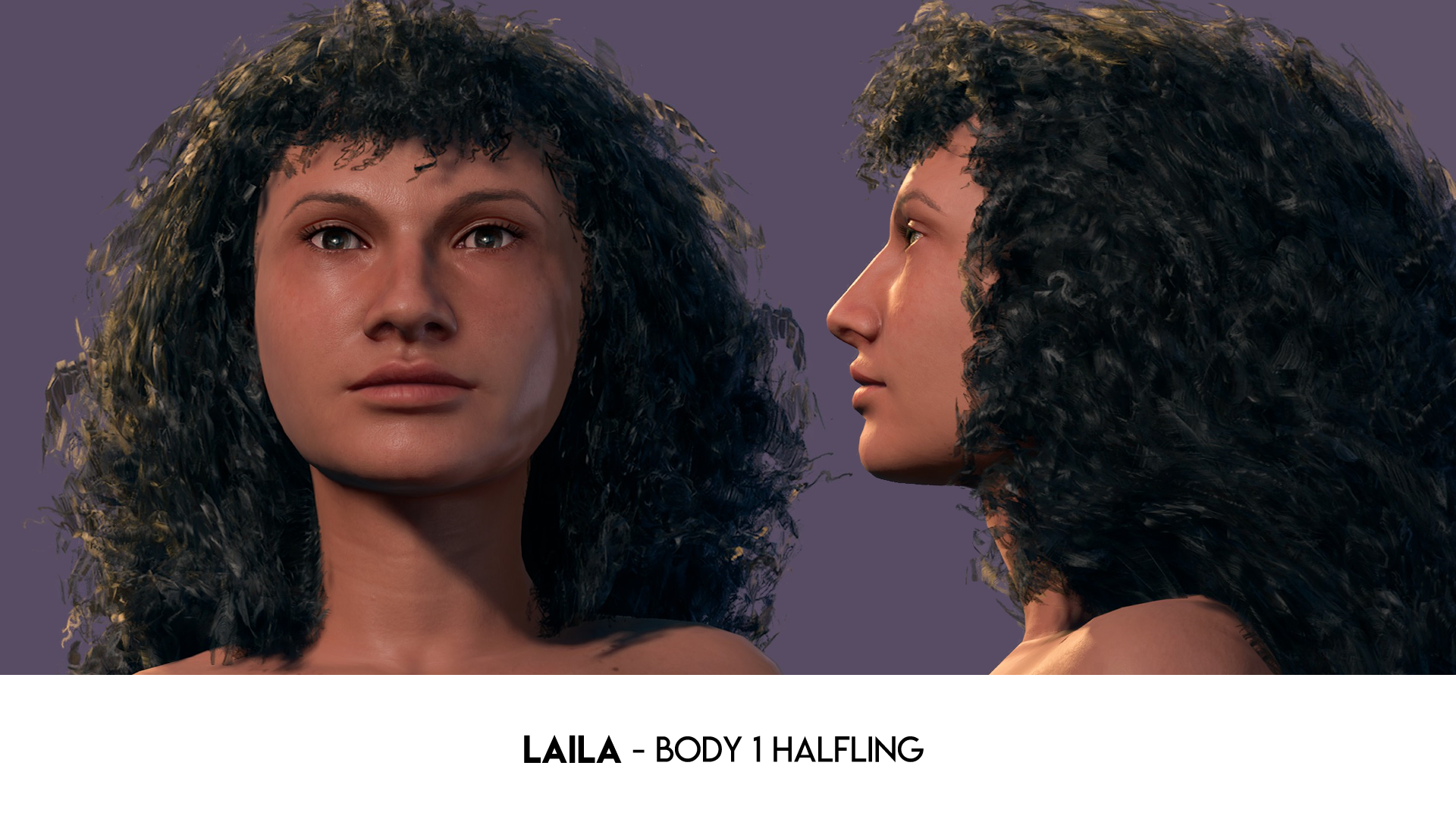 莉迪亚的头像 BT1 半身人 – 第一卷 (Lydia’s Heads for BT1 Halfling – Vol.1)