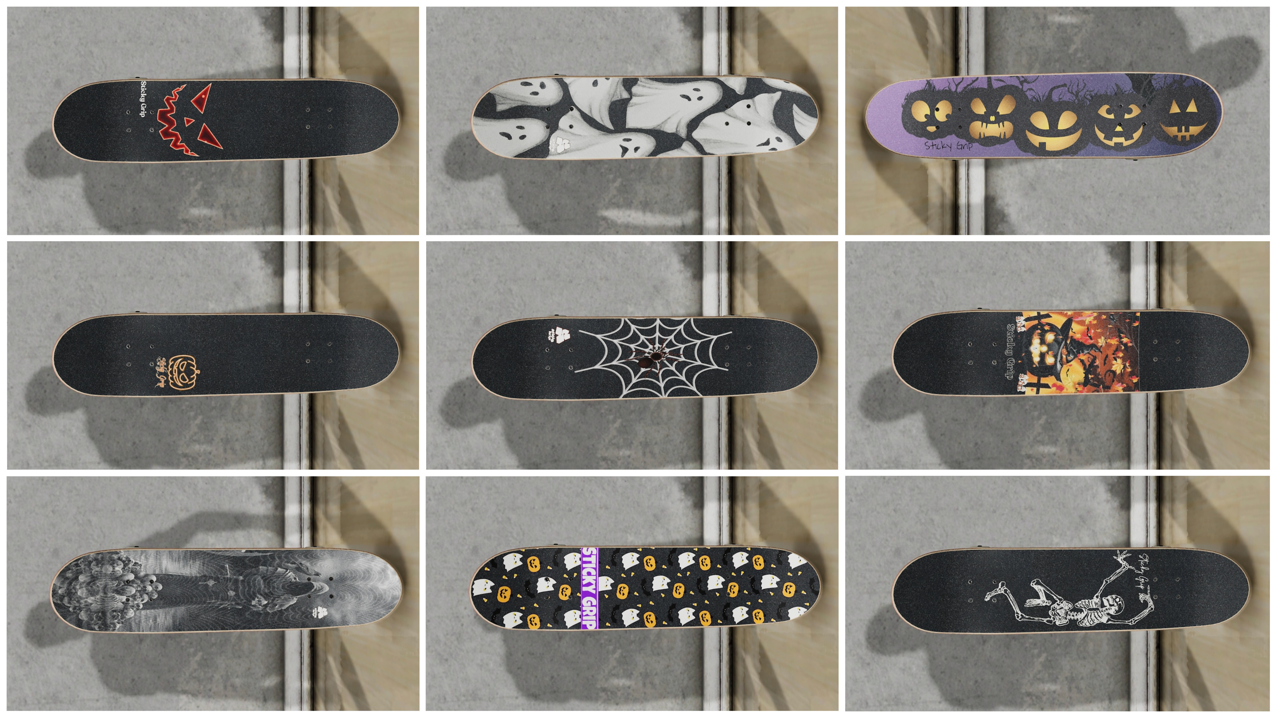 StickyGrip HALLOWEEN Drop 9 Grips mod for Skater XL - mod.io