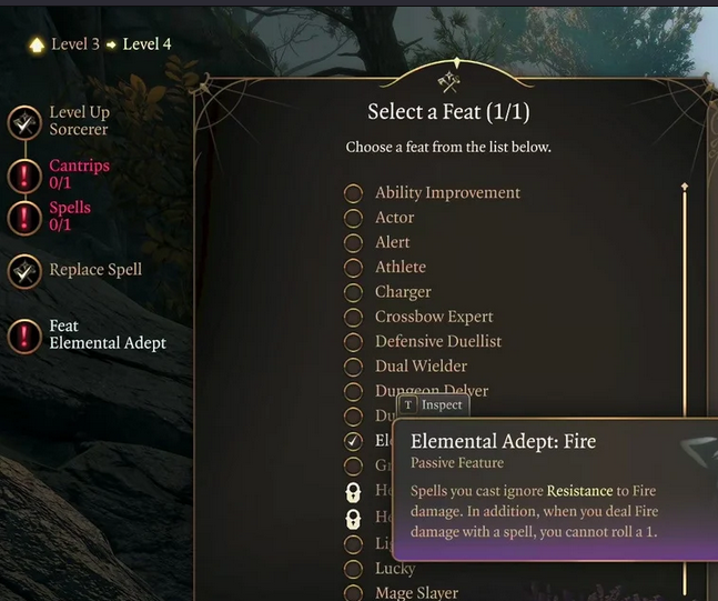 每级获得专长 – 变种术士 (Feat Every Level – Sorcerer)