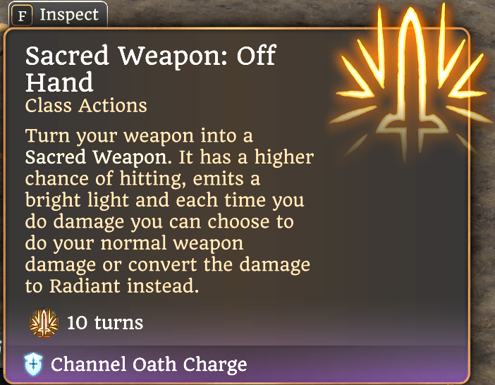 神圣武器 – PHB2024 DnD 5E (Sacred Weapon – PHB2024 DnD 5R)