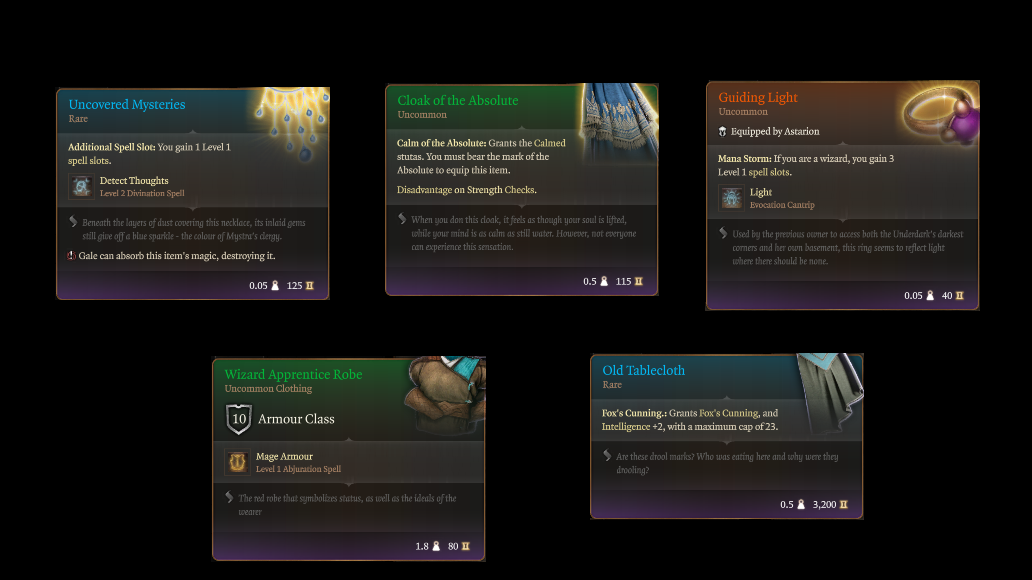 更多巫师角色扮演物品 (More Wizard RP items)